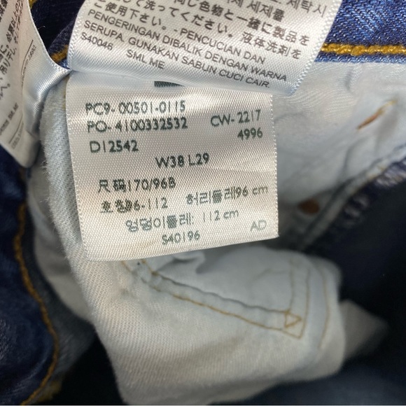 Levi Strauss - Men’s 501 button down Dark Blue Jeans - 38x29 - Picture 3 of 10